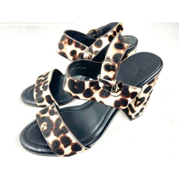Joie Shoes - Joie Black/Tan/Brown Calf Hair High Heels / Sandals US 5 1/2 5.5 e36